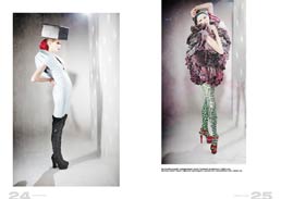 [sx] futuristic jumpsuit // anbasja blanken | boots // funtasma | the black box // stylist’s own <br /> [dx] flower dress // sepehr maghsoudi | tights leopard // pamela mann | sandals illusion-659 // pleaser USA