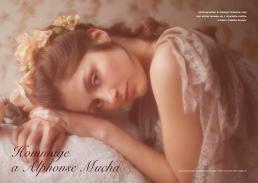 lace and chiffon cape // anne valerie hash | silk dress // vivienne mok | flower crown // stylist own