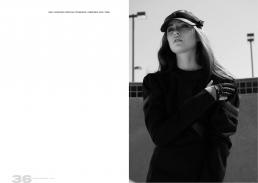 dress // camelia skikos | leather visor & 3 finger gloves // majesty black | shoes // matiko